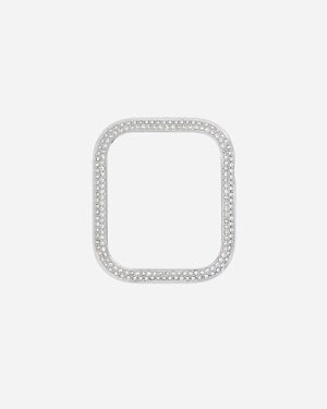 Silver Rhinestone Watch Case